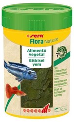 Sera Flora Nature Bitkisel Pul Balık Yemi 1000 ML - Sera