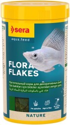 Sera Flora Nature Bitkisel Pul Balık Yemi 250 ML - Sera