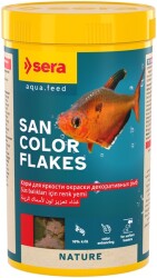 Sera San Color Flakes Nature Balık Yemi 100 ML - Sera