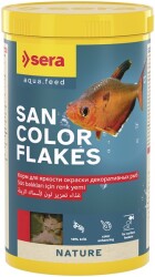 Sera San Color Flakes Nature Balık Yemi 250 ML - Sera
