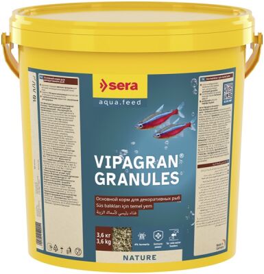 Sera Vipagran Granules Nature 10 Lt / 3600 Gram - 1
