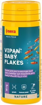 Sera Vipan Baby Flakes Yavru Balık Yemi 50 ML - 1