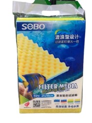 Sobo Keçe Sünger Çift Taraflı Oluklu Sünger 45x30x4 - Sobo