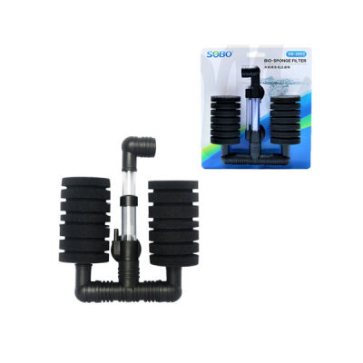Sobo SB-2802 Çiftli Küçük Boy Akvaryum Pipo Filitre - 1