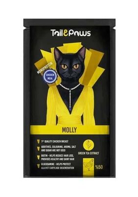 Tail Paws Molly Tavuklu Pouch Kedi Maması 80 Gr. - 1