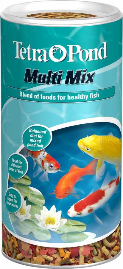 Tetra Pond Multi Mix 1000 ML Pond Balık Yemleri, Japon ve Koi Yemleri Tetra