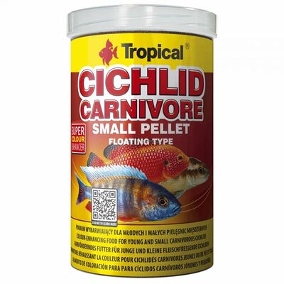 Tropical Cichlid Carnivore Small Pellet 100 Gram - 1
