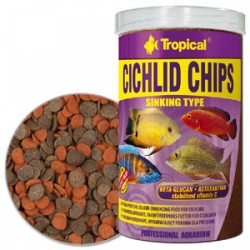 Tropical Cichlid Chips Balık Yemi 100 Gr. - Tropical