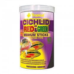 Tropical Cichlid Red Green Medium Sticks 100 Gr - Tropical