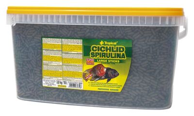 Tropical Cichlid Spirulina Large Sticks 10lt/3000 Gram - 1