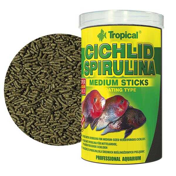 Tetra Cichlid Stick Balık Yemi 100 Gr. Etçil Yemler, Chicled Yemleri,  Amerikan Chiclid Yemleri, Frontoza Yemleri, Sticks Yemler Tetra