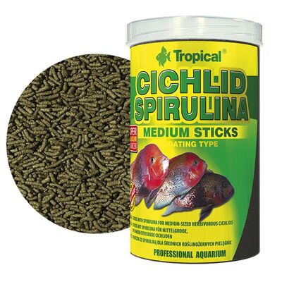 Tropical Cichlid Spirulina Medium Sticks 100 Gram - 1