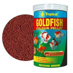 Tropical Goldfish Colour Pellet Size M 100 Gram - Tropical