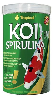 Tropical Koi Spirulina Pellet Size M 1000 ML / 320 Gram - 1