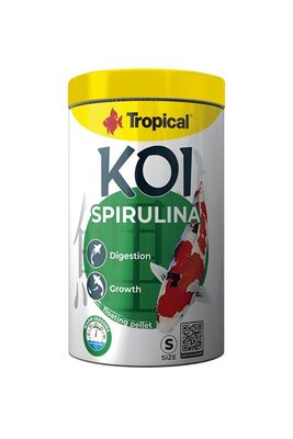 Tropical Koi Spirulina Pellet Size S 1000 ML / 320 Gram - 1