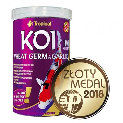 Tropical Koi Wheat Germ Garlic Pellet Size M 1000 ML - 1