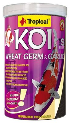 Tropical Koi Wheat Germ Garlic Pellet Size S 1000 ML - 1
