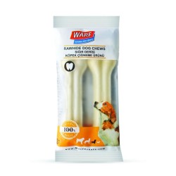 Warf Köpekler İçin Beyaz Pres Kemik 12 cm İkili - Warf